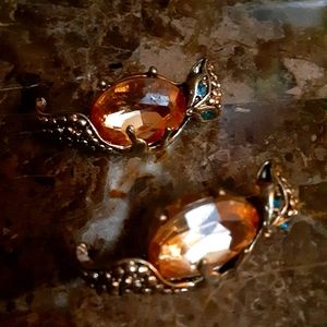 Lucky brand crystal earrings